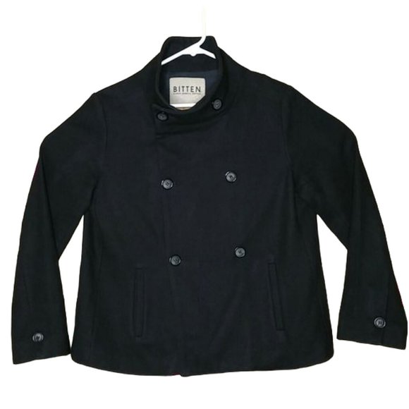 Bitten by Sarah Jessica Parker Jackets & Blazers - Bitten Black Pea Coat Size Medium